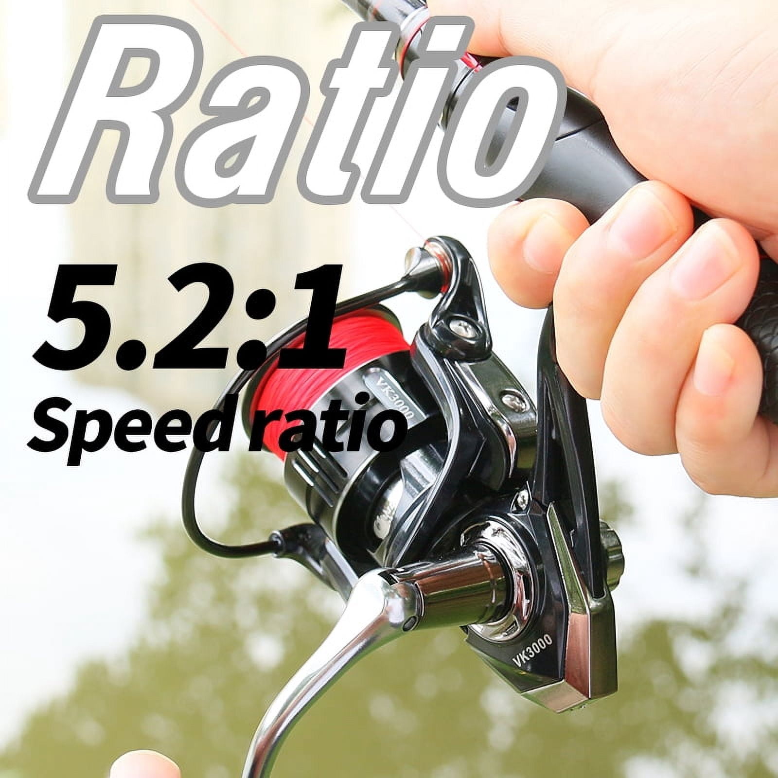 DEUKIO Fishing Reel 2000-7000 Max Drag 15KG Metal Spool carretilhas de pesca Reel for Fishing Accessories Peche Spinning Reels