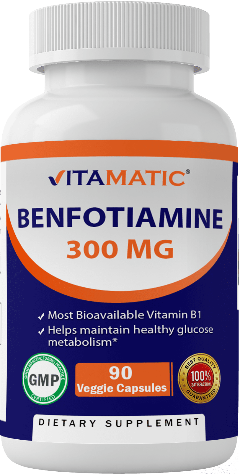 Vitamatic Benfotiamine 300 mg 90 Veg Capsules