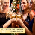 thumbnail image 6 of 24 Pack Plastic Champagne Flutes,9 Oz Stemless Champagne Flutes,Disposable Clear Plastic Toasting Glasses,Mimosa Glasses for Wedding, Birthday, Parties and Easter, 6 of 7