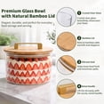 thumbnail image 5 of Naeqieo 196oz Trifle Glass Bowl, Round Crystal Clear Glass Bowl with Airtight Bamboo Lid, Serving Bowl for Salad, Cake, Fruit, Dessert & Party, 5 of 8