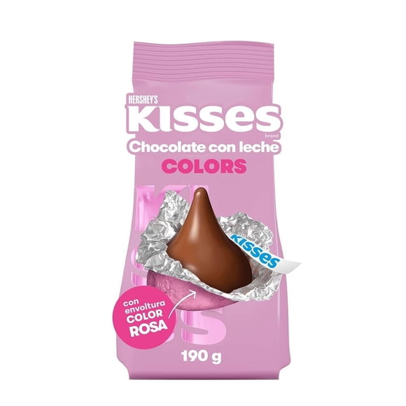 Chocolate con leche Hershey's Kisses Fiesta rosa 190 g