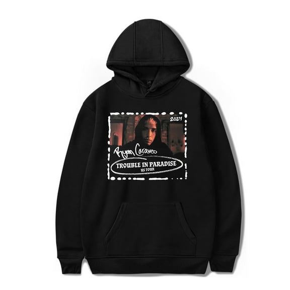 Ryan Caraveo Trouble In Paradise US Tour 2024 Hoodie Unisex Fashion Casual Long Sleeve Sweatshirt