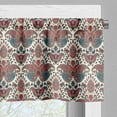 thumbnail image 3 of Ambesonne Paisley Valance Pack of 2, Oriental Middle East Print, 42"X12", Dried Rose and Mauve, 3 of 5