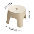 thumbnail image 2 of Small Sized Adult Low Stool, Compact Shoe Changing Bench for Home Entryway, Lightweight Plastic Step Stool for Room, Green, 2 of 5