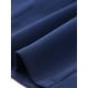 thumbnail image 5 of INSPIRAR CHIC Blusa Elegante de Manga Corta para Mujeres con Cuello Barco, Tops de Peplum con Cinturón para Oficina, S Azul Oscuro, 5 of 6
