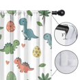 thumbnail image 4 of Blackout Kids Curtains,White Cartoon Dinosaurs Eggs Hearts Pattern Childrens Insulated Curtains Set Of 2,Bedroom Essentials,Toddler Room Decor 52"x84", 4 of 5