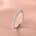 thumbnail image 3 of SFTING Wedding Band for Woman Pave Infinity 925 Sterling Silver Wedding Band 5A CZ Twisted Eternity Rings for Woman Size 5, 3 of 7