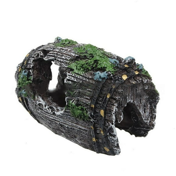 Broken Barrel Aquarium Decoration Vintage Aquatic Cave Fish Tank Decoration
