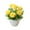 Yellow, variant on D-GROEE Artificial Flowers with Small Plastic Vase Artificial Roses Fake Plants Flower Arrangements Decorations for Home