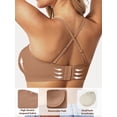 thumbnail image 4 of MINTREUS Womens Strapless Bras Jelly Push Up Bandeau Bra Non Slip Wireless Supportive Padded Bras Seamless Comfortable Tube Bra, 4 of 9