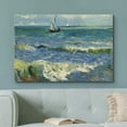 thumbnail image 2 of wall26 Canvas Print Wall Art Seascape Near Saintes Maries by Master Artist Vincent Van Gogh Nature Wilderness Illustrations Fine Art Relax/Calm Multicolor for Living Room, Bedroom, Office - 16"x, 2 of 5