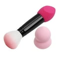 thumbnail image 2 of Blush Brush with Cosmetics Foundation Bronzer Sponge - Rose Red, 17 x 12.3 x 2.5cm, 2 of 9