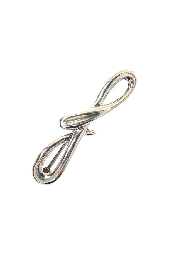 Pre-Owned Tiffany & Co. Initial Brooch for Women, SV925, 3.3g, Silver