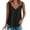 Black, variant on Yigetop Womens Sleeveless Tops, Casual Solid Color Scallop V Neck Women's Vest Comfortable and Breathable V Neck Women's T Shirt Eyelet Tank Tops for Women Hot Pink XL