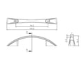 thumbnail image 2 of Richelieu BP82176BORB 3" Center To Center Handle Cabinet Pull From The Expression, 2 of 2