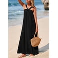 thumbnail image 3 of Vestido de verano PRETTYGARDEN 2025 para mujer sin mangas maxi negro, 3 of 9
