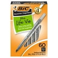 thumbnail image 1 of Bolígrafo BIC Round Stic Xtra Life, 60 unidades, tinta negra, 1 of 8
