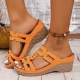 thumbnail image 2 of DAFEI Sandales d'Été pour Femmes Chaussures d'Été pour Dames Pantoufles Compensées pour Femmes Sandales Bohèmes Chaussures de Mode Sandales Habillées pour Femmes, 2 of 8