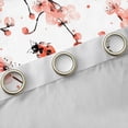 thumbnail image 4 of Erosebridal Kawaii Ladybug Blackout Curtains Set of 2 (52x84 Each) for Kids, Pink Floral Flower Window Curtains, 4 of 6