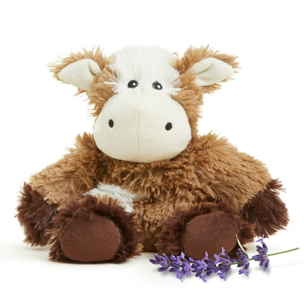 Animal de peluche Warmies Junior, vaca apta para microondas con peso