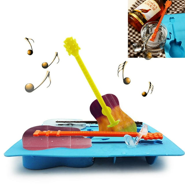 Ltdhehe Tray Ice Guitar Music Celebration Silicone Chocolate Concert Kitchen,Dining & Bar