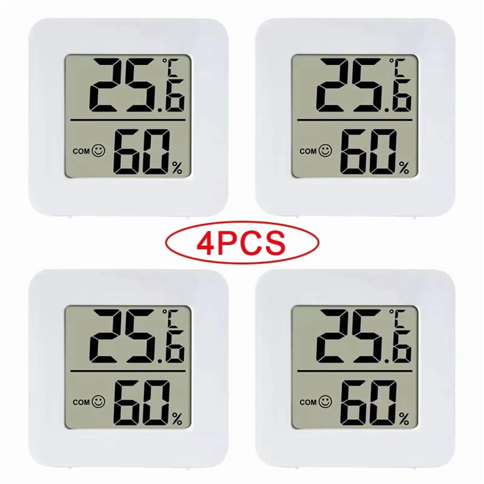Temperature Gauge for Room Mini Digital Thermometer Hygrometer with Wall Mount Sensor LCD Screen for Home Use