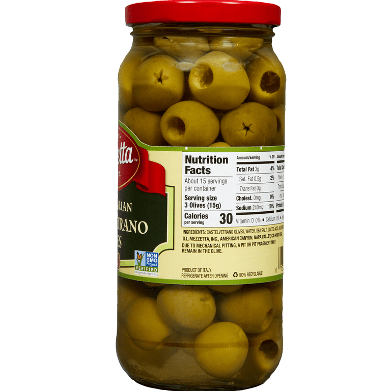 OLIVE9873 Mezzetta Pitted Italian Castelvetrano Olives, 8 oz Jar - Walmart.com
