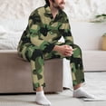 thumbnail image 7 of Cauagu Camouflage Dinosaur Print Men's Long-Sleeve Pajama Set,Soft Button-Front 2Pjs for Men Long Sleeve Men’s Sleepwear-Medium, 7 of 7