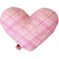 thumbnail image 2 of Mirage Pet 1364-CTYHT6 Cupid Pink Plaid Canvas Heart Dog Toy - 6 in., 2 of 2