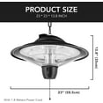 thumbnail image 6 of Simple Deluxe 1500W Electric Outdoor Patio Ceiling Heater with Overheat Protection, 6 of 7