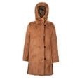 thumbnail image 2 of DVF Diane Von Furstenberg Women's Faux Fur Reversible Puffer Coat Jacket (L), 2 of 2