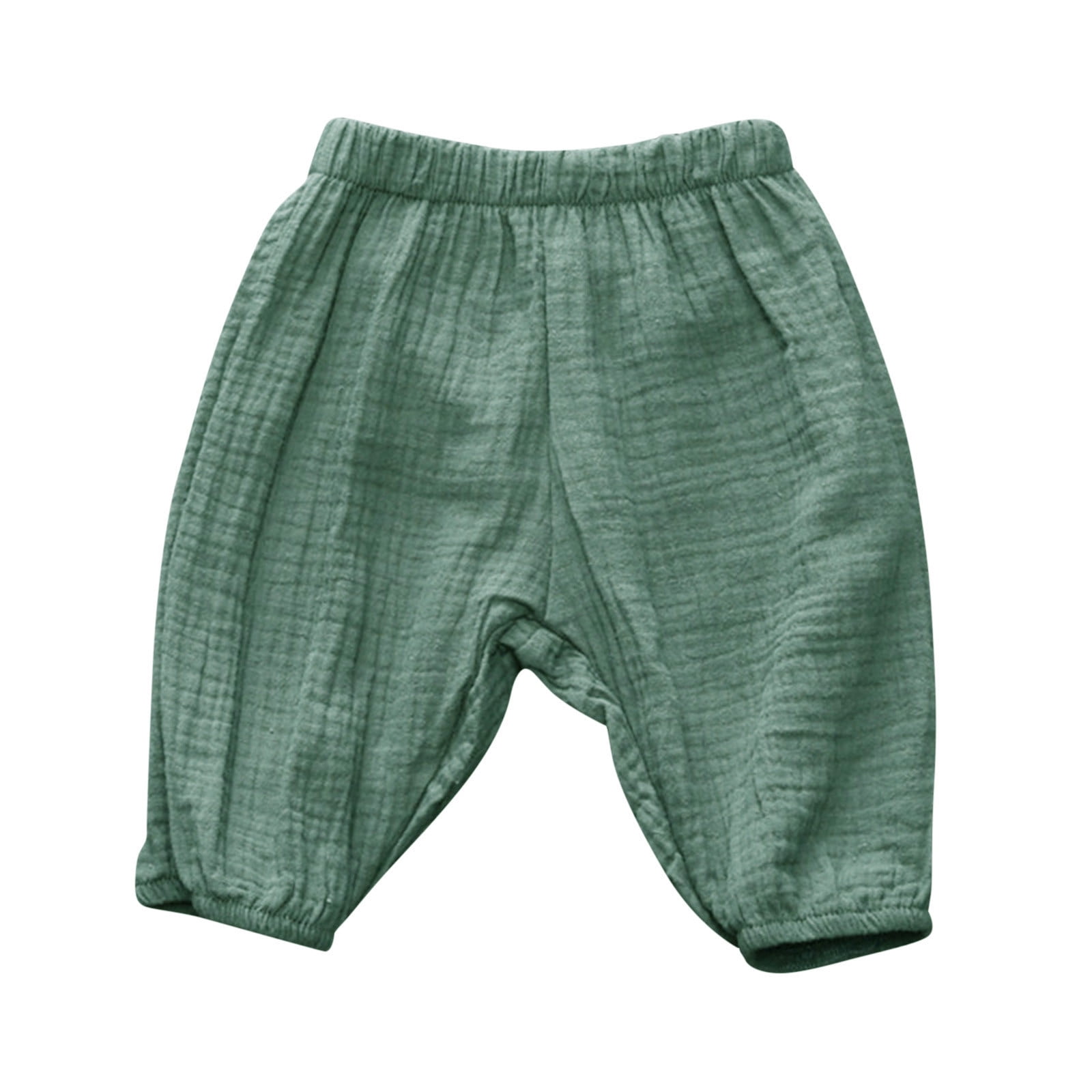WDDDD Baby Elastic Basic Harem Long Joggers Casual Pants Army Green 2-3 Years