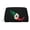 Silver, variant on Travel Makeup Bag Mexico-Flag-Map Wide-open PU Leather Cosmetic Toiletry Pouch with Dividers & Zipper for Women Gold