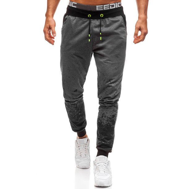 SSPalu - SSPalu Men Casual Drawstring Elastic Waist Tie Dye Printed Jogger Pants - Walmart.com