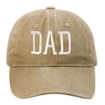 thumbnail image 1 of Aocisk Fathers Day DAD Embroidered Baseball Cap Custom Printed Design For Dad Khaki One Size, 1 of 3