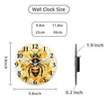 thumbnail image 2 of Hoease 10 Inch Silent Wall Clock, Bumblebee Honeycomb Cute Decorative Wall Clock, Battery Operated Non-Ticking Round Clock for Living Room Bedroom Nature Home Decor, 2 of 10