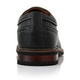 thumbnail image 5 of Ferro Aldo Phillip MFA19312 Mens Classic Wingtip Brogue Dress Shoes, in Black, Men's Size 6.5, 5 of 7