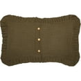 thumbnail image 2 of VHC Brands Tea Cabin Rustic King Sham Green Patchwork Cotton Hand Quilted Rectangle Bedroom Decor, 2 of 5