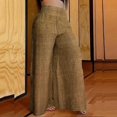thumbnail image 2 of Womens Wide Leg Pants Casual Trendy Simple Solid Color Versatile Temperament High Waist Pant Loose Slimming Drapey Trousers, 2 of 8