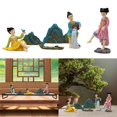 thumbnail image 2 of Delicate Resin Artwork Chinese Classical Women Figurine Sculpture Perfect for Home Cabinet Desk, 2 of 13