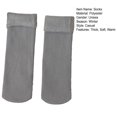 thumbnail image 2 of CSChome Mid-calf Socks Unisex Thermal Mid-Tube Socks - Thick Soft Plush Solid Color Elastic Non-Slip Knitted, 2 of 7