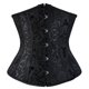 thumbnail image 1 of Gibobby Corsé Mujer Sexy con Cordones Top de Satén Floral Deshuesado Body Shaper Bustier Negro L, 1 of 3