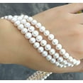 thumbnail image 6 of K-KED 3row strands natural 7-8mm akoya white pearl necklace 18"19"20" 14Kgp clasp, 6 of 6