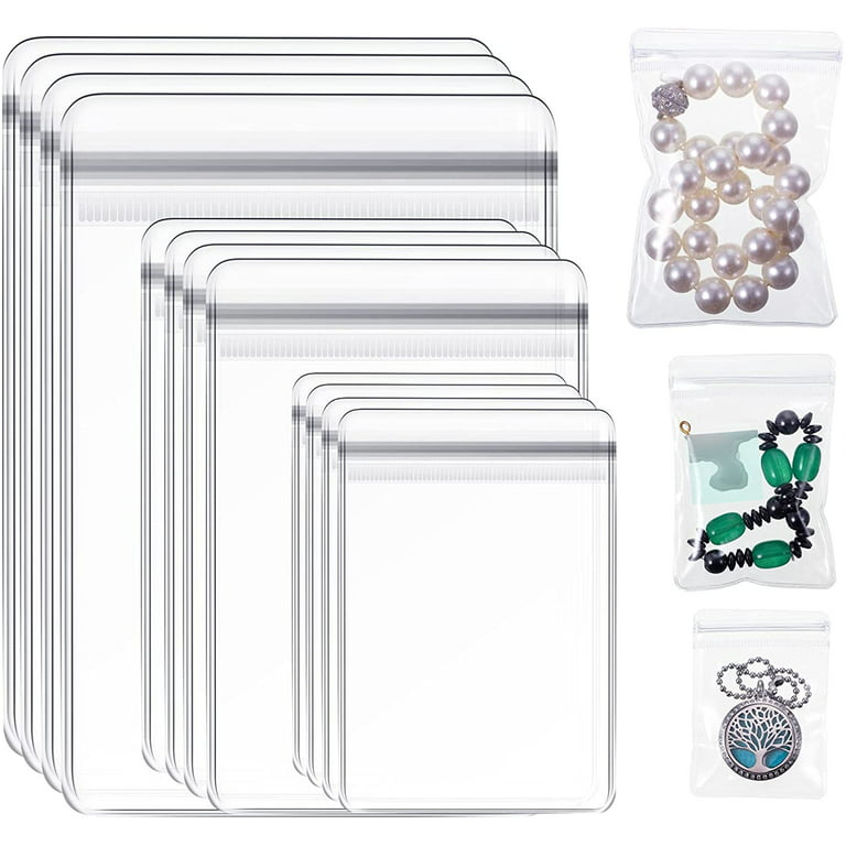  Outus 100 Pieces Clear PVC Jewelry Bags Small Plastic Zipper  Lock Transparent Jewelry Storage Pouch Anti Tarnish Sealable Bags for  Packaging Jewelry Rings Earrings Candy : Industrial & Scientific