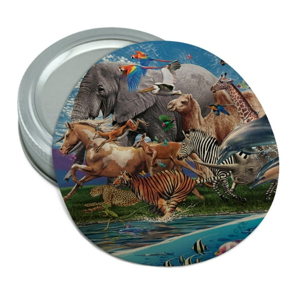 Multiple Animal Species Migration Round Rubber Non-Slip Jar Gripper Lid Opener