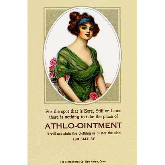 Athlo - Ointment for Croup, Cold or Sore Throat-Fine Art Canvas Print (20" x 30")