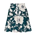thumbnail image 5 of Mqqzkk Women's Summer Skirts Boho Floral Print Mini Skirt High Waist Drawstring Tiered Skirts Fashion Beach Vacation Skirts, 5 of 6