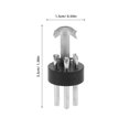 thumbnail image 2 of BRIGHTFUFU 10Ud Adaptador De Cable Micrófono Xlr Macho Negro Conector 3 Para Uso Profesional, 2 of 7