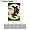 thumbnail image 3 of XMXY Witch Witchcraft Broomstick Garden Flags Double Sided,Farmhouse Holiday Yard Outdoor Sign Decor Flag 28"x40", 3 of 8