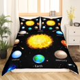 thumbnail image 2 of King Size Solar System Bedding Set Outer Space Galaxy Duvet Cover Universe Planets Comforter Cover Astronomy Bed Set with 2 Pillowcases, Zipper Closure, 2 of 6
